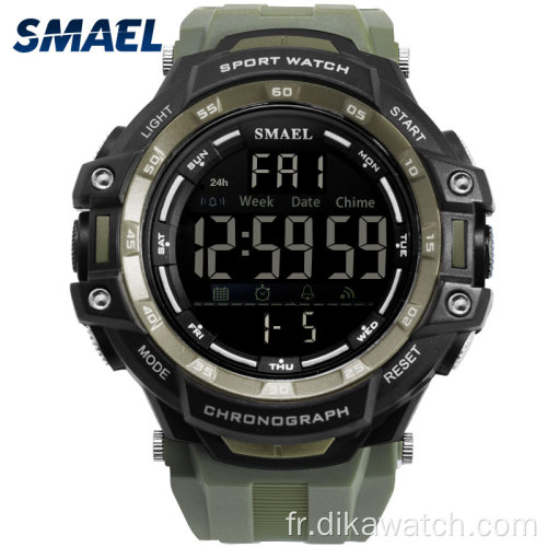 SMAEL Marque Hommes Montres De Sport Hommes Militaire Multifonction